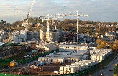 the building site at holyrood